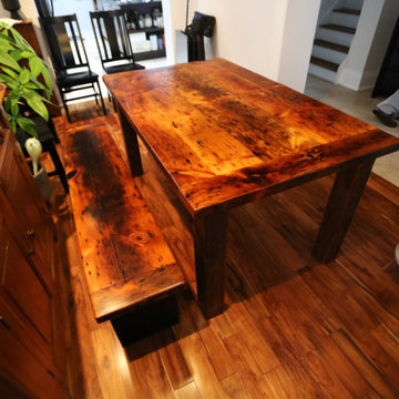Reclaimed Wood Harvest Tables