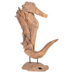Sterling Industries - Sterling 7162-067 Whinny Teak Sculpture - Collection: Whinny. Finish: Natural Teak. Dimension(in): 5.1(H) x 19.7(W) x 5.9(L). Material: Teak.