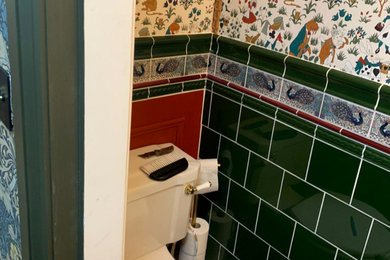 Источник вдохновения для домашнего уюта: маленькая ванная комната в стиле модернизм для на участке и в саду