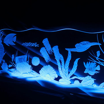 Carved Glass Art For Island Heiress