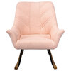 Nara Rocking Chair With Rubberwood Rocker Rails - Contemporary ...