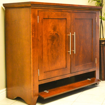 Automated TV Lift Cabinet in Solid Cherry (The Richmond)