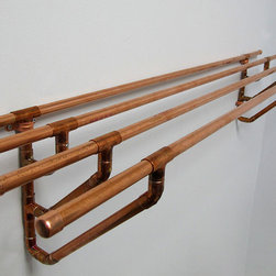 Rustic Modular Copper Pipe Shelving - Bookcases