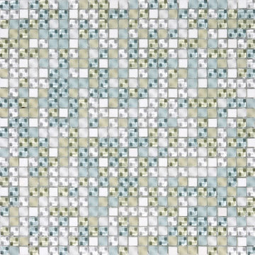 Lluvia De Verano Baby Glossy 12×12 3/8×3/8 Blend Glass Mosaics