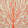 Pillow Decor - Fire Coral 17 x 17 Throw Pillow, Orange