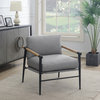 Patricia Fabric Accent Chair, Gray