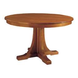 Stickley Round Pedestal Dining Table 89/91-713 - Dining Tables