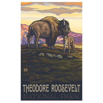 Paul A. Lanquist Theodore Roosevelt National Park Art Print, 12"x18"