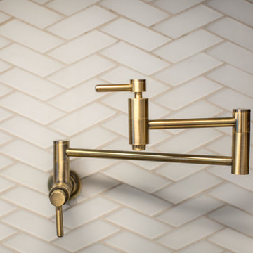 Bold Lines Create a Modern Kitchen and Bath