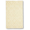 Hand Woven Diamond Patterned Jute Rug by Tufty Home, Bleach, 2.5x9