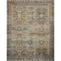Olive Charcoal Layla Printed Area Rug by Loloi II, 9'-0"x12'-0"
