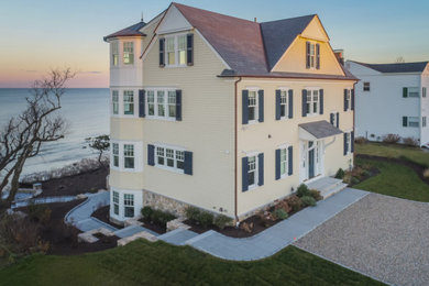 Example of an exterior home design in Boston
