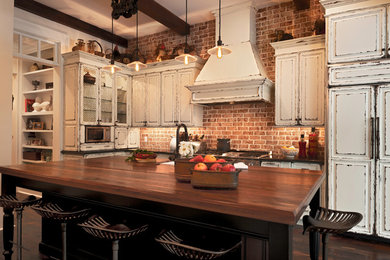 This is an example of a rustic kitchen in Jacksonville.