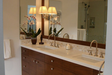 Inspiration for a contemporary bathroom remodel in Los Angeles