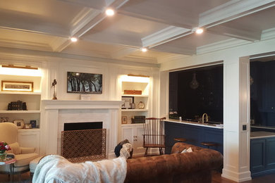 Inspiration for a craftsman living room remodel in Denver