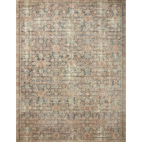 Angela Rose x Loloi Aubrey Navy / Multi 10'-0" x 14'-0" Area Rug