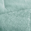100% Polyester Back Solid Shaggy Long Fur Comforter Set