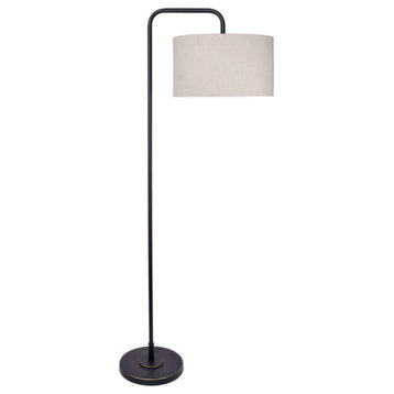 63.75" Oiled Rubbed Bronze Finish Floor Lamp