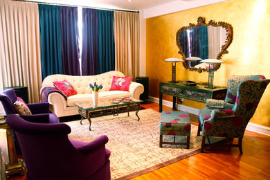 Living room - traditional living room idea in New York