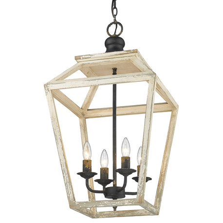 Haiden 4 Light Pendant Antique Black Iron