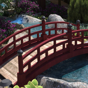 Craftsman Home with Japanese Garden