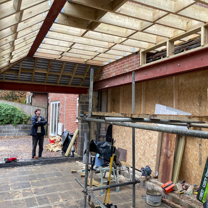 Costs of a house extension in the south of england