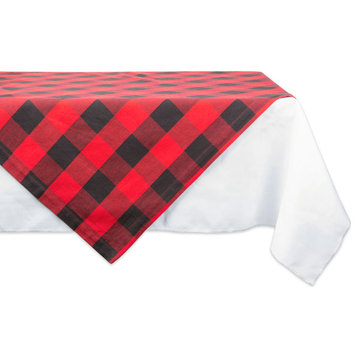 DII Red Buffalo Check Table Topper