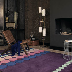 Barren Rugs 57202 by Ted Baker in Deep Purple - Rugs