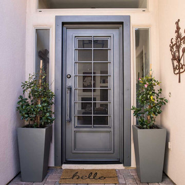 Colonial Single Iron Entry Door