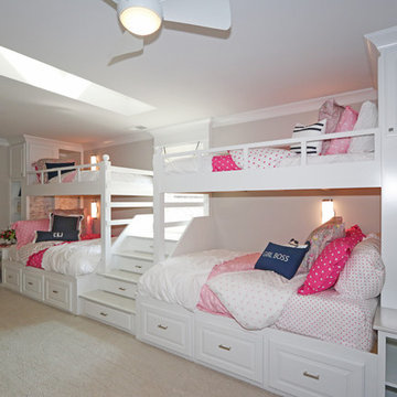 Quadruple bunk beds with storage galore