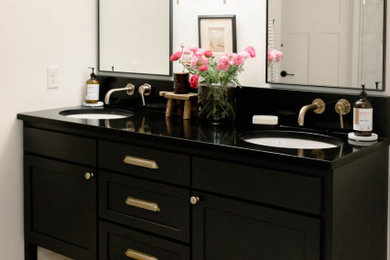 Inspiration for a contemporary bathroom remodel in Minneapolis