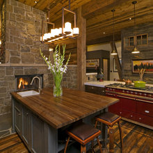 eat in kitchen island - lake house