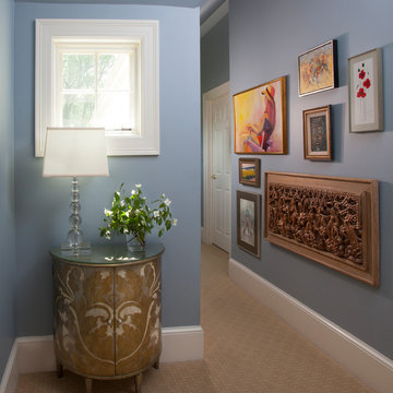 Transitional Master Bedroom- Hallway