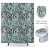Abstract Floral Polyester Shower Curtain, 72" x 72"
