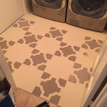 Laundry room Floor makeover