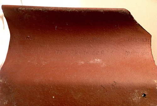 Ludowici Celadon Reclaimed Antique Hip Roll Starter # 168 Roofing Tile Clay Red 