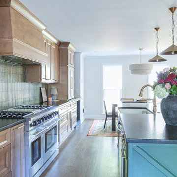 Kitchen remodel including wall removal
