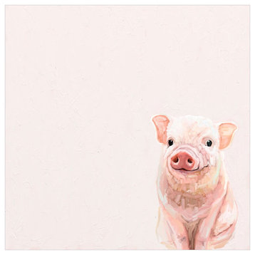"Spring Piglet" Canvas Wall Art by Cathy Walters