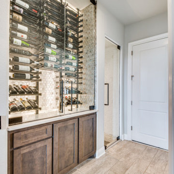 Elegant Wine Cellar and Wine Wall Niche