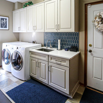 White Laundry Room