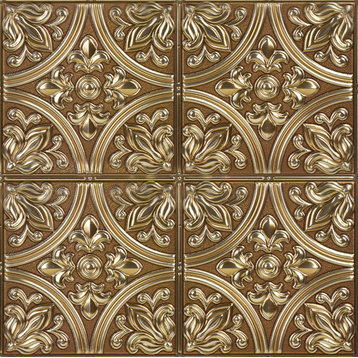 Chelsea Bronze Faux Metallic Tiles, Panel