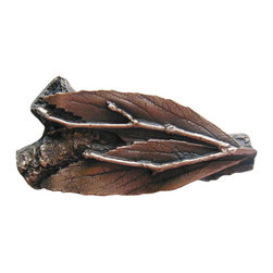 Inviting Home Inc. - Leafy Twig Knobs, Antique-Style Copper - Cabinet And Drawer Knobs