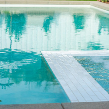 White Pool Tile & Plaster