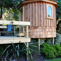 Treehouse with turrets, mezzanines and outside decks - Garden Playhouses