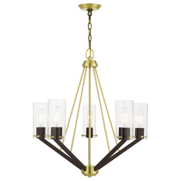 5 Light Chandelier In Transitional Style-27.75 Inches Tall and 26 Inches