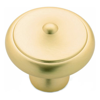 Cosmas 10 Pack 181BB Brushed Brass Cabinet Bar Handle Pull Knob - 2-3/8  Long 