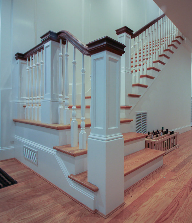 Elegant Wall-Mounted Craftsman Style Staircase, Arlington VA 22205