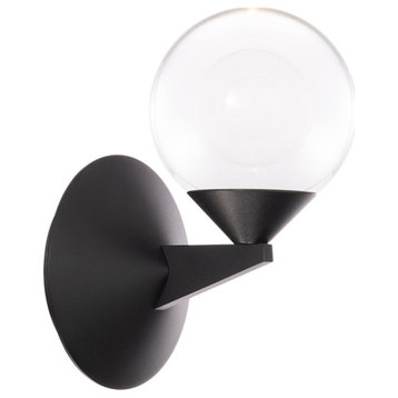Modern Forms WS-82006 Double Bubble 6"W LED Wall Sconce - Black