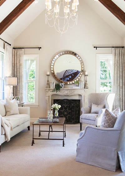 Transitional Living Room by McKee & Company