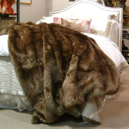 Bear mink woven faux fur throw - Throws